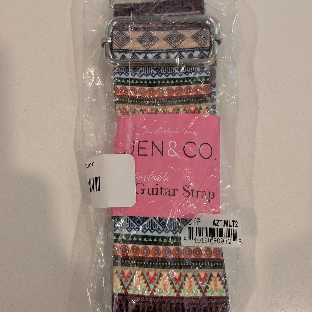 Jen & Co. Adjustable Multicolor Guitar Strap